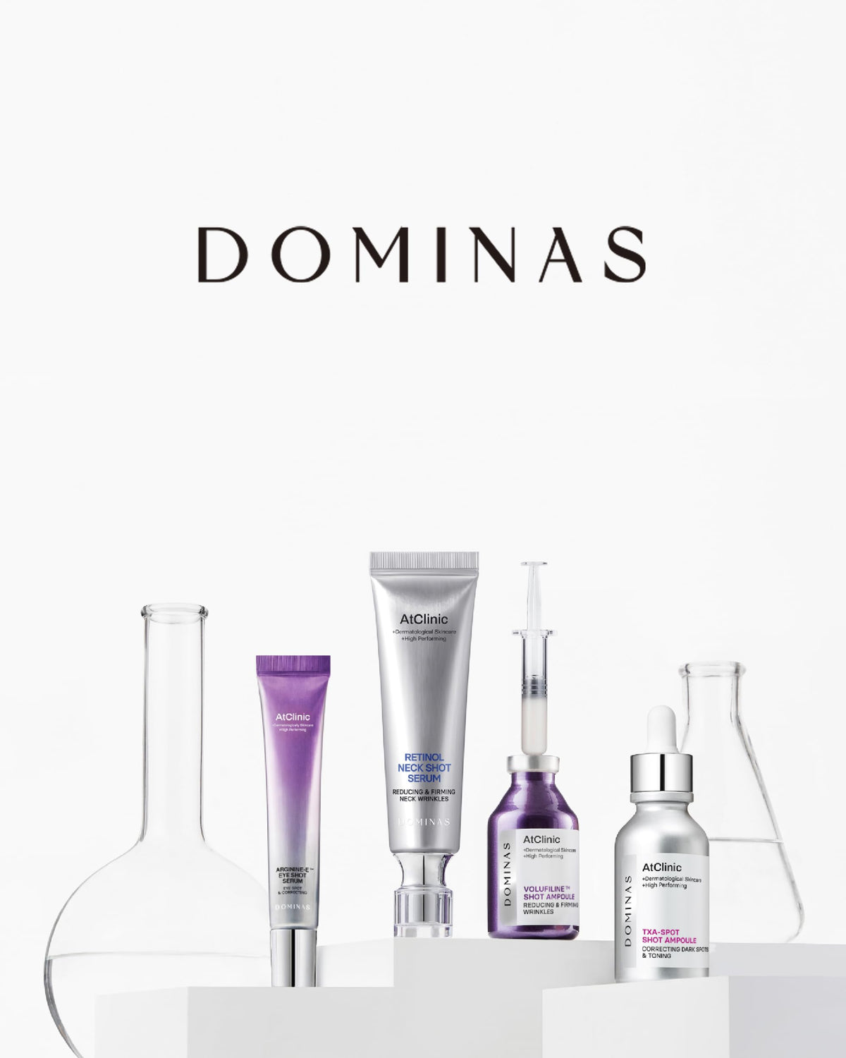 DOMINAS AtClinic TXA Spot Shot Serum - Dark Spot Corrector with Tranexamic Acid, 4% Niacinamide and Pink Vitamin B12, Hyperpigmentation, Uneven Skin Tone & Blemish Care, Korean Skincare, 1.01 fl oz