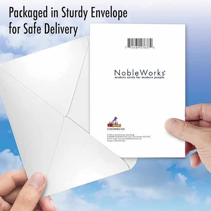 NobleWorks Funny 70th Birthday Milestone Greeting Card with 5 x 7 Inch Envelope (1 Card) Horse Teeth-70 C10250MBG