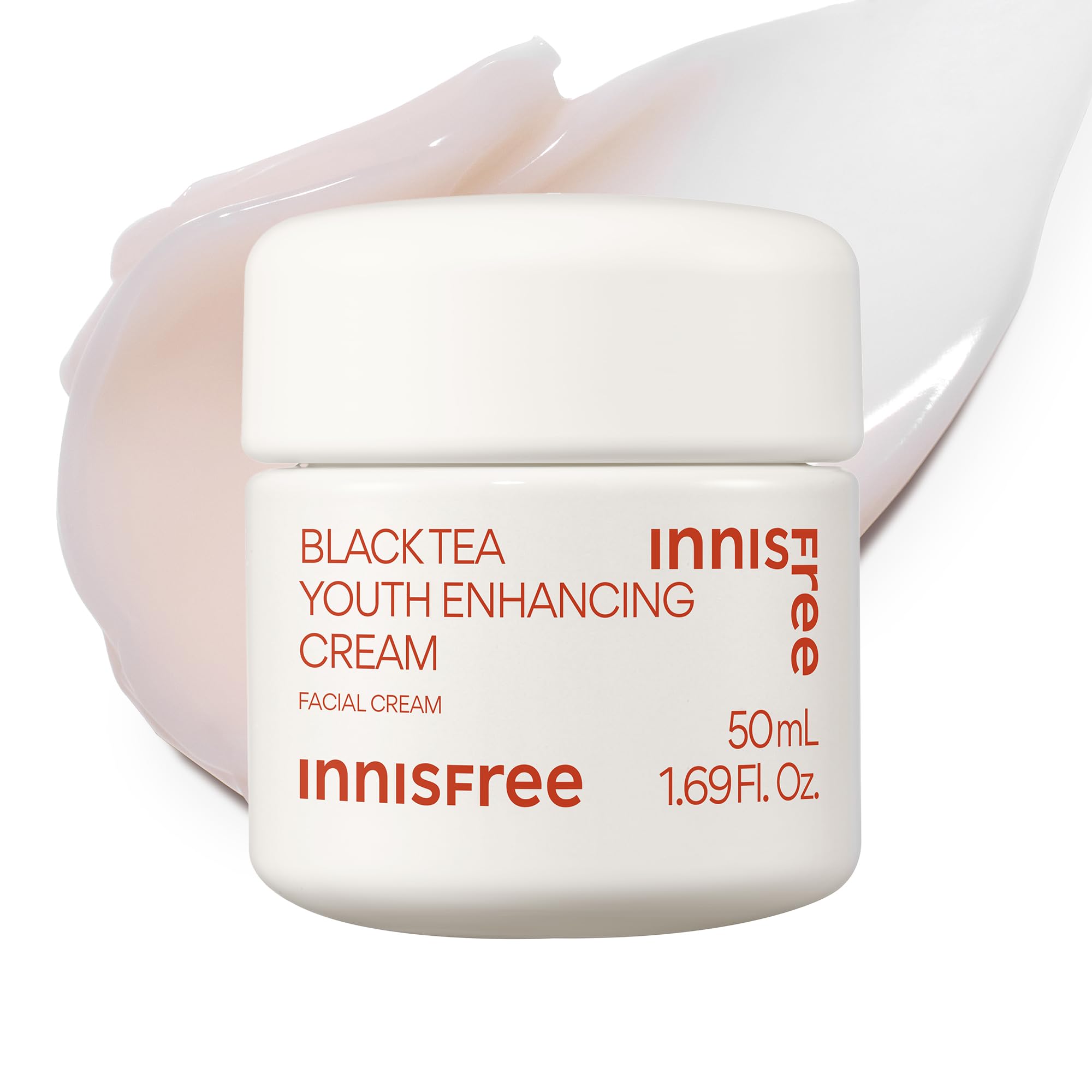 innisfree Black Tea Youth Cream | Hydrating Korean Moisturizer with Hyaluronic Acid for Radiance, Firm Skin and Visible Anti-Aging Benefits