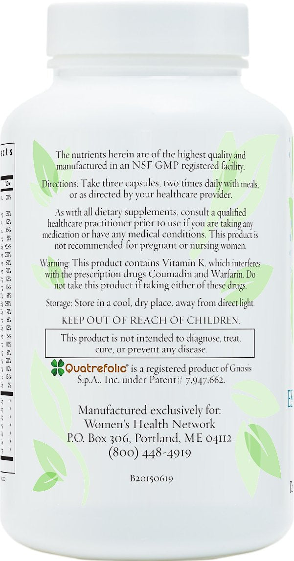 Women's Health Network Essential Nutrients, Methylated Multivitamin for Women with Quatrefolic 5-MTHF, Essential Vitamins for Women, 180 Capsules