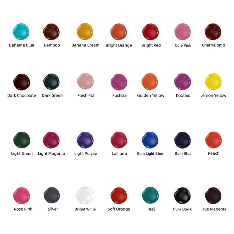 Solong Tattoo Ink Set 54 Complete Colors Pigment Kit 1/6oz (5ml) Tattoo Supply for Tattoo Kit TI1001-5-54