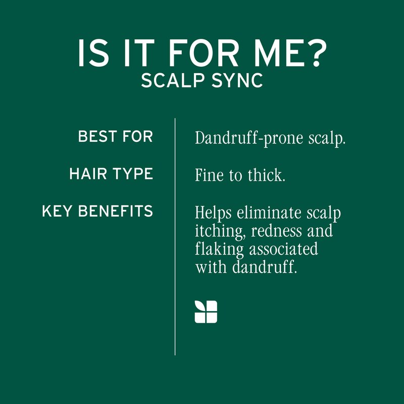 Biolage Scalp Sync Anti-Dandruff Shampoo - Controls Dandruff & Deeply Cleanses, With Zinc Pyrithione, Vegan & Cruelty-Free