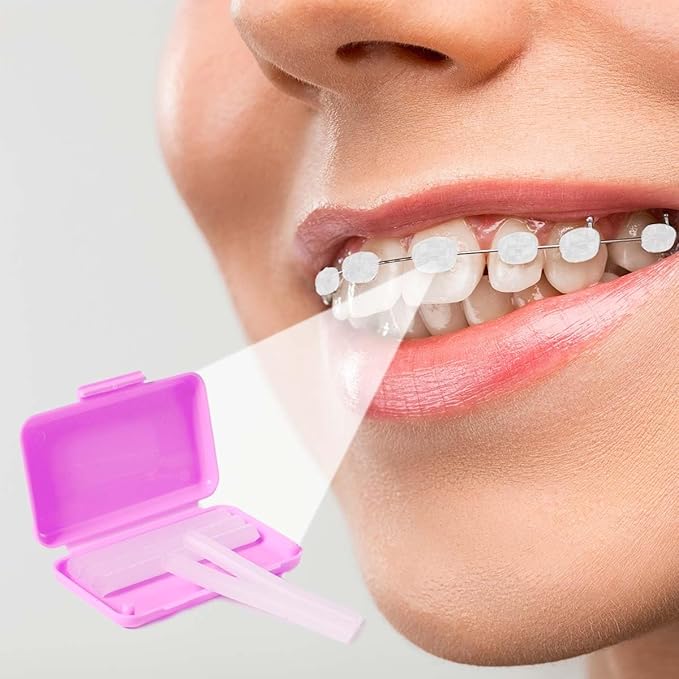 12 Pack Colorful Orthodontic Wax Dental Wax for Braces Wearer