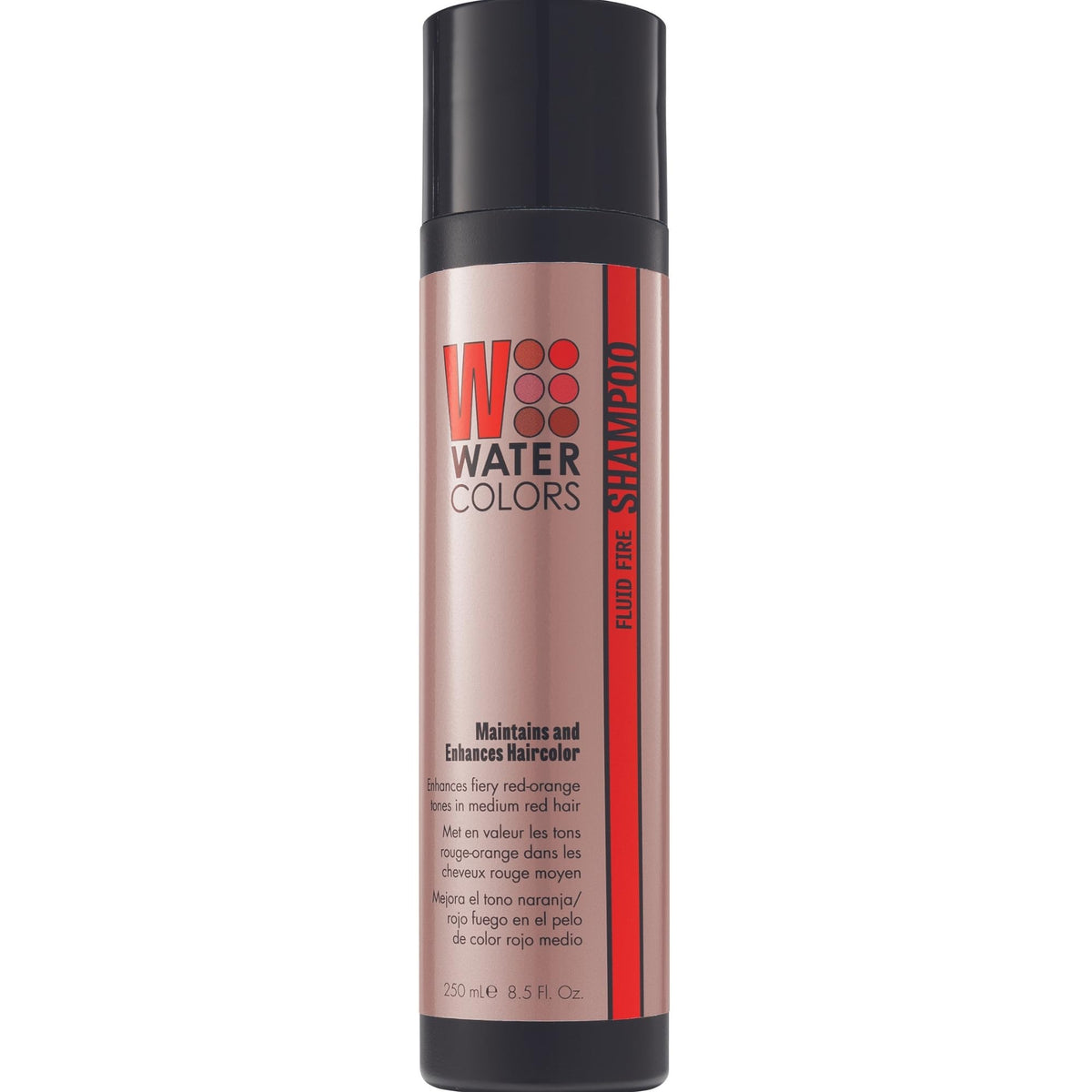 Watercolors Color Depositing Shampoo, Semi Permanent Hair Color 8.5 oz - FLUID FIRE