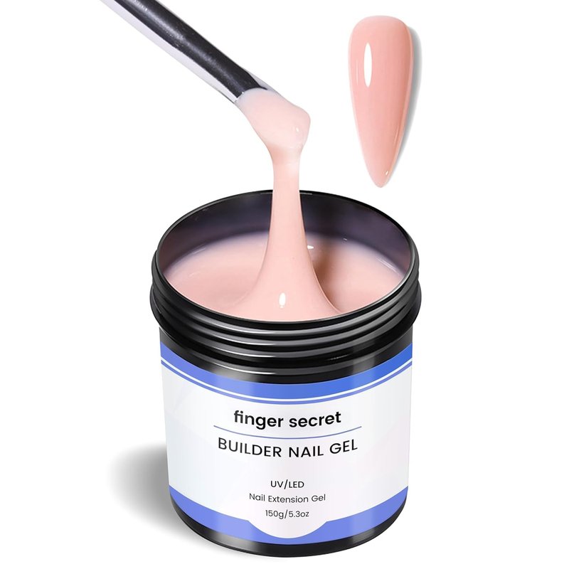 AOBOO Hard Gel Builder Gel for Nails Long-lasting Strong Hand Nude 3D Sculpting for Nail Extension 5.3fl.oz (nude, 5.3fl.oz)