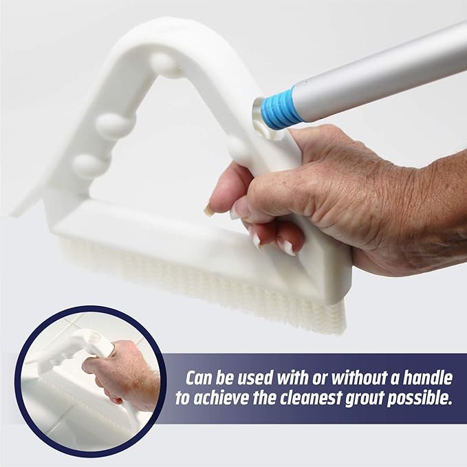 Ultimate Grout Cleaner for Tile Floors Blasts Away Years of Dirt and Grime. Heavy Duty Spray Cleaning Solution. Safe for Colored Grout and Natural Stone. Professional Results 2-QTS W Brush