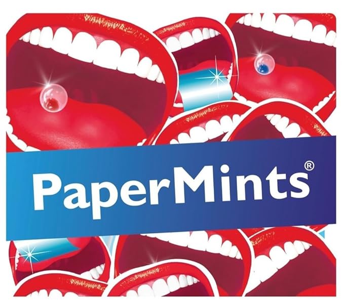 PaperMints CoolCaps Instant Fresh Breath Mints Sugar-Free Breath Freshener, Chronic bad breath treatment for adults, Dry Mouth product. Variety pack - 10 Tubes of 18 capsules