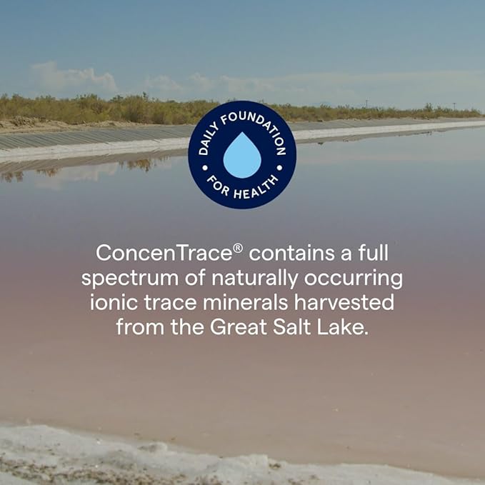 Trace Minerals ConcenTrace Trace Mineral Drops | Supports Energy, Digestion, Bone Health & Hydration, 70+ Ionic Trace Minerals w/ Magnesium, Chloride & Potassium | Keto, Vegan & Non-GMO | 192 Serving
