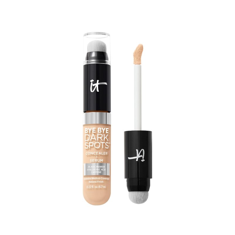 IT Cosmetics Bye Bye Dark Spots Concealer + Brightening Serum – 2% Niacinamide, Hyaluronic Acid & Caffeine - Medium Coverage, Natural Finish, All Skin Types – 11 Fair Neutral, 0.22 fl. oz