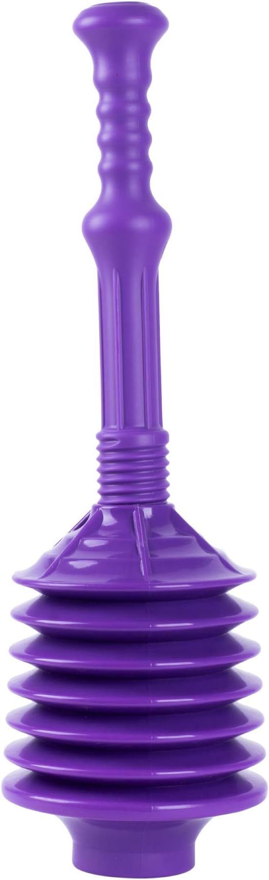 JS Jackson Supplies Professional Bellows Accordion Toilet Plunger Parent (Purple)