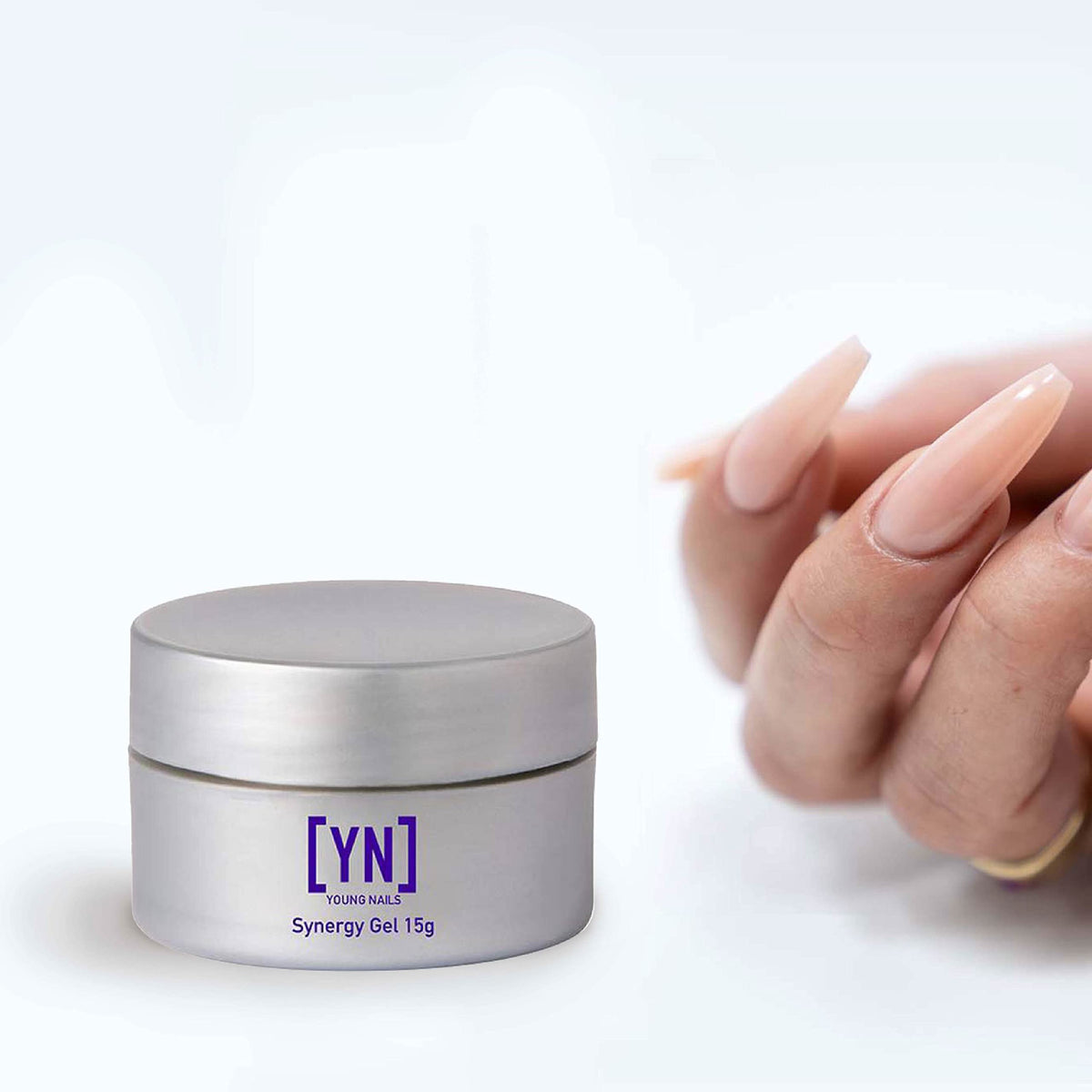 Young Nails Synergy Gel System, Building Gel - Hard Builder Gel, Superior Adhesion & Strength, Structured Nail Gel Builder - Concealer Gel, Pink, 15g