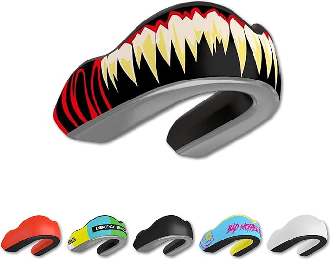 DAMAGE CONTROL Extreme Impact Mouth Guard – Sports Mouthguard for Boxing, MMA, BJJ, Hockey, Rugby, Lacrosse, & More – Mouthpiece for Teeth & Jaw Protection, for Youth & Adults (Youth, SymBite)
