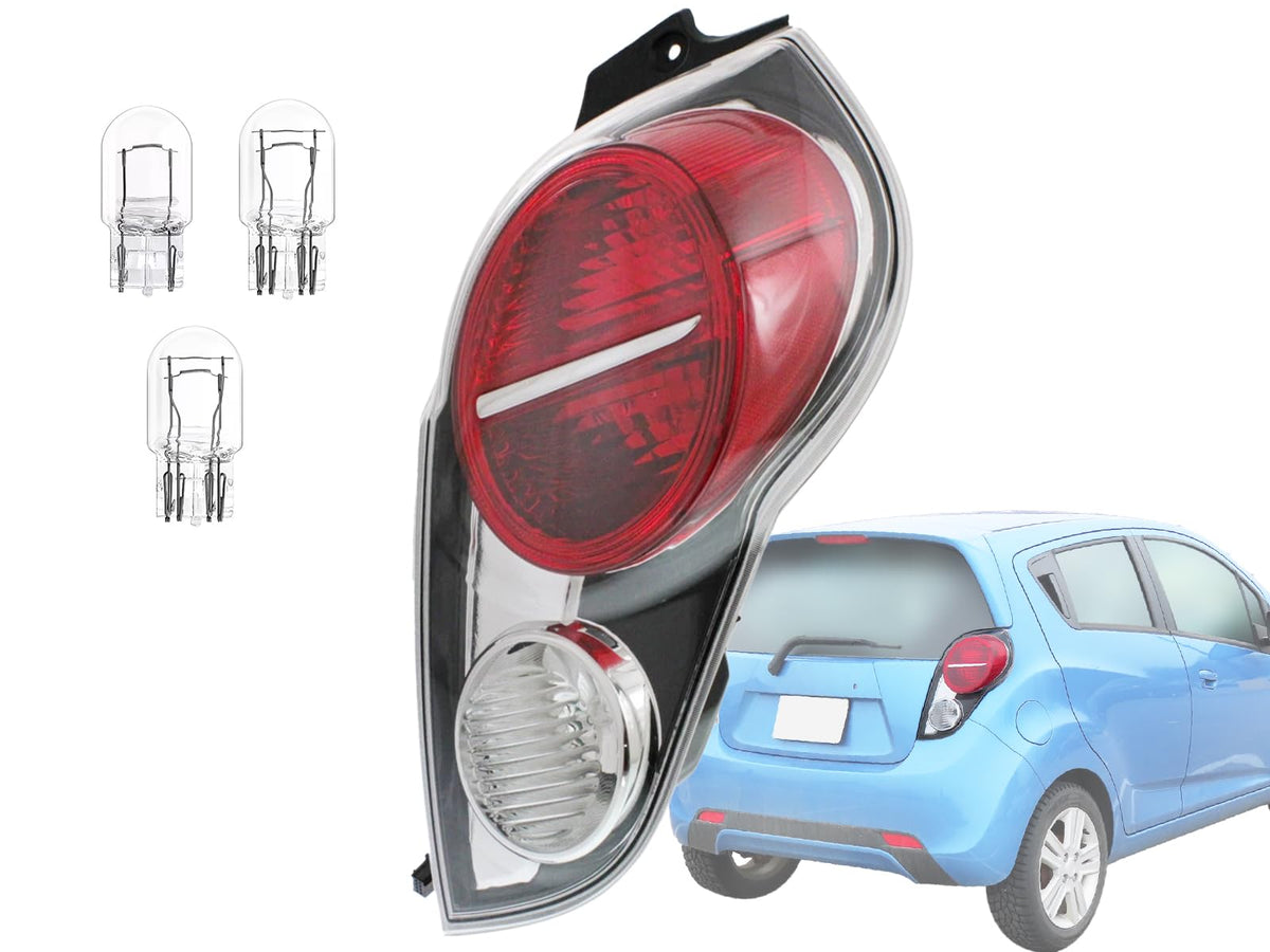 KAP Replacement for Halogen Tail Lights 2013 2014 2015 Spark Passenger Right Side with Bulbs Included 42441999 GM2801256
