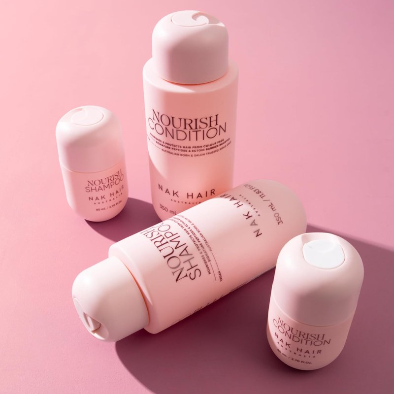 NAK Signature Nourish Color Protect Shampoo 350ml - Moisturizing, Sulfate-Free Formula for Dry, Color-Treated Hair with Peptides & Coconut Oil