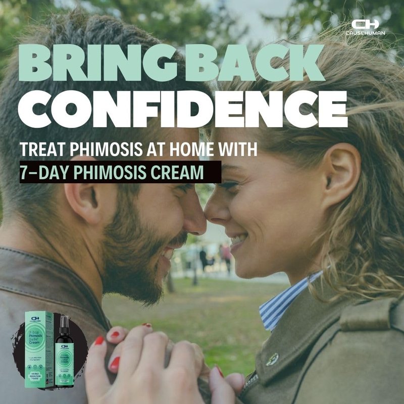 Cause Human 7-Day Phimosis Cream | Steroid-Free Treatment for Fast Relief at Home | Visible Results in 7 Days* | 3.16 fl oz (90g) | No Irritation | No Steroids (7 Day Phimosis Relief Cream)