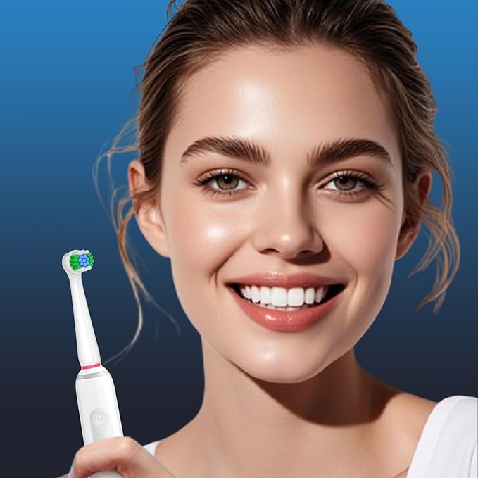 Replacement Heads Compatible with Oral B for Deep Cleaning and Gum Protection, 8 Pcs Precision Refill Brush Heads Compatible with Oral B Pro 1000, Genius X, Smart 1500 Series Electric Toothbrush