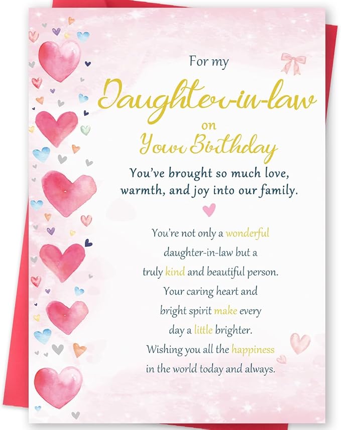 Funny Birthday Card for Daughter-in-Law, Wonderful Yet Heartfelt Greetings from Mother-in-Law