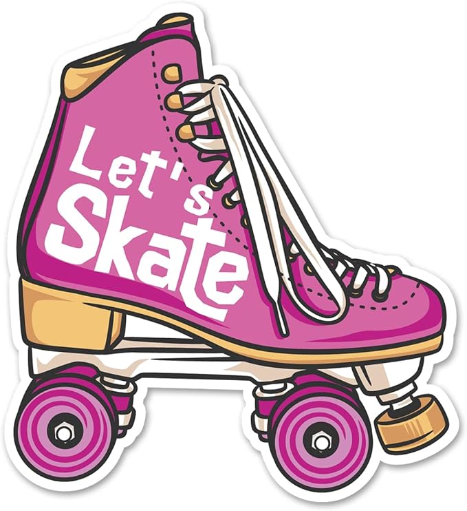Roller Skating Party Invitations with Envelopes, 20 Set Roller Skate Shaped Invitations Birthday Baby Shower Party Invites Supplies Favors, Double-Sided, Pink
