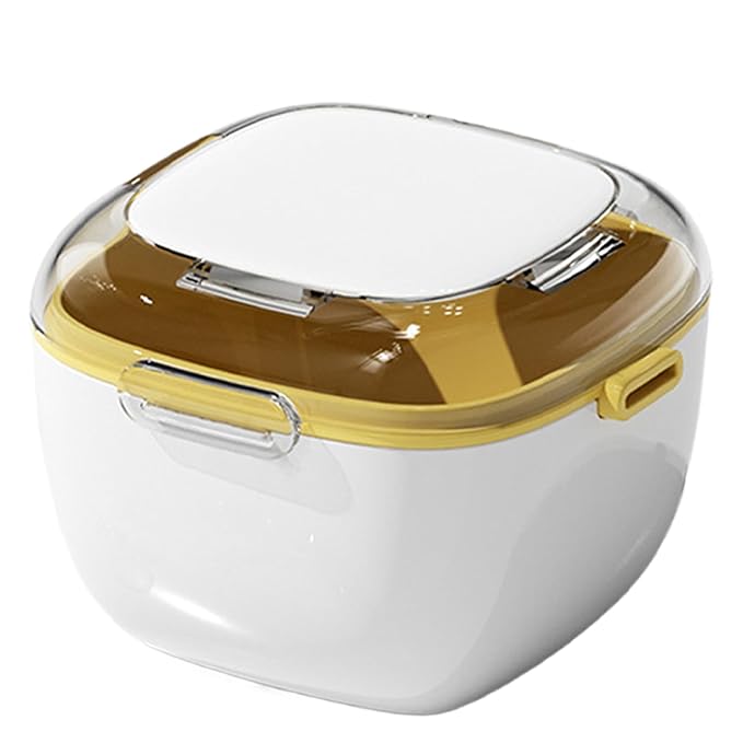 Denture Bath Case - Double Layer Retainer Container for Denture Cleaning Cup | Portable Mouth Guard Case for Dentures Jewelry Small Items, Travel Friendly Storage with Secure Lid, Easy to Carry