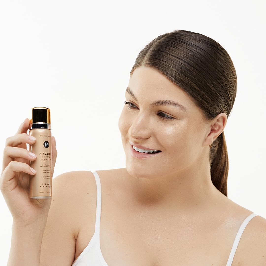Jerome Alexander MagicMinerals AirGlow Tinted Highlighting Night Mist, Illuminating Airbrush Tinted Moisturizer Spray | Bronze Glow