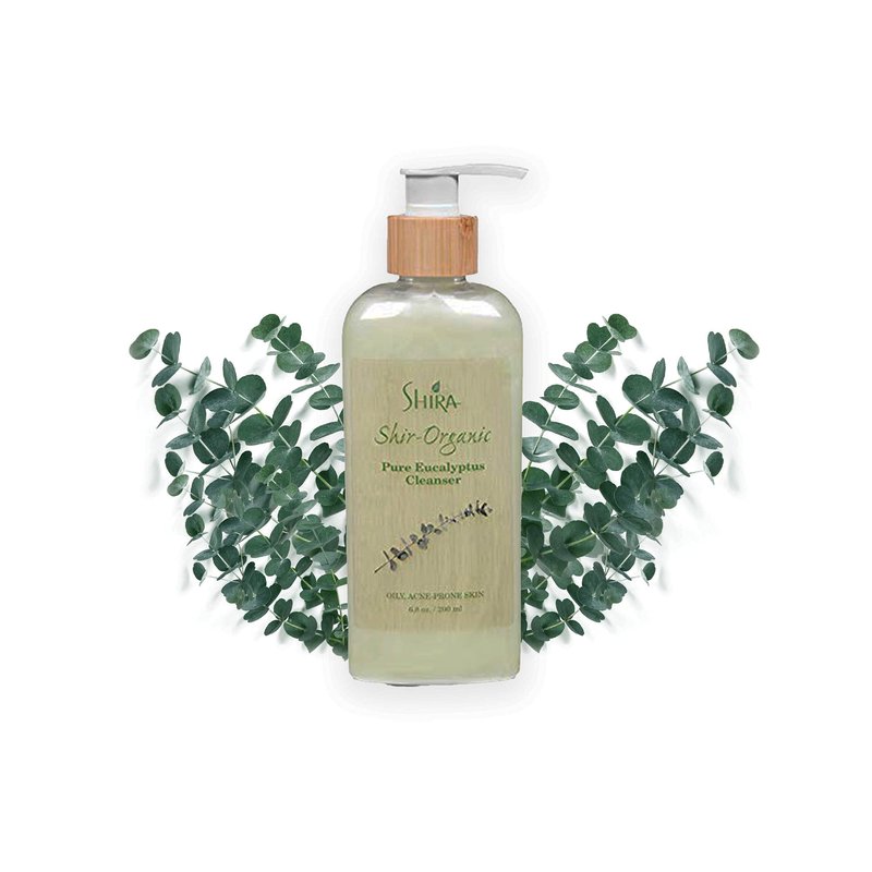 Shira Shir Organic Eucalyptus Cleanser Hydrating Facial Cleanser for Normal to Oily Skin. Antibacterial Acne Cleanser with Eucalyptus (200 ml)