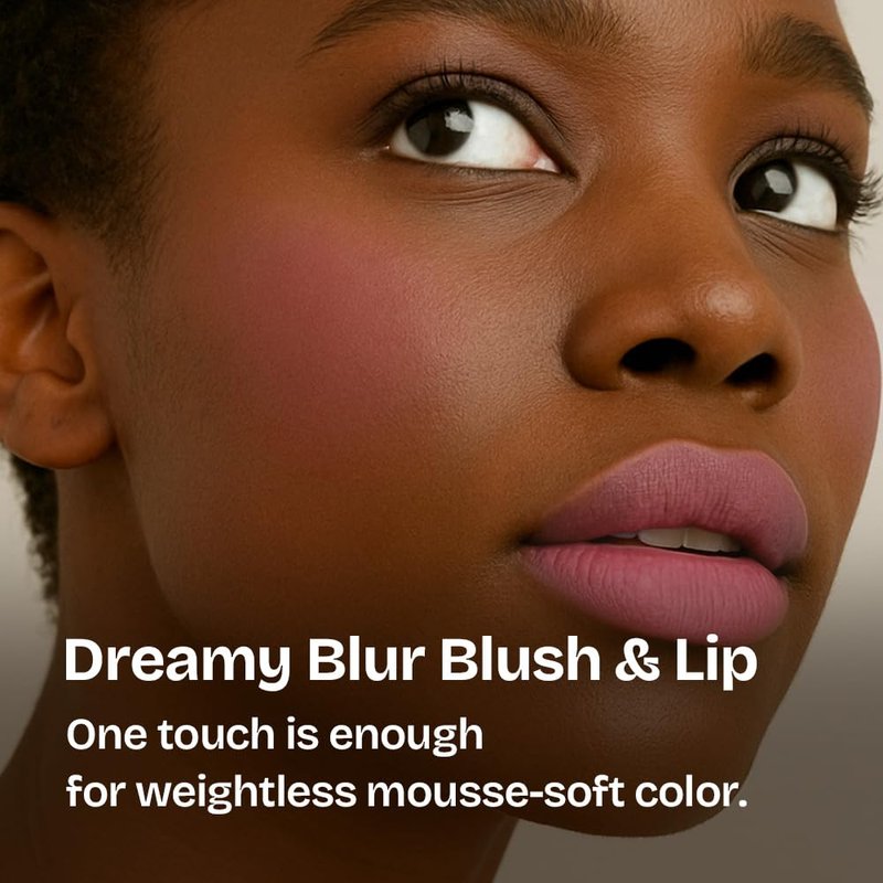 MILKTOUCH dearthing Blurry Effect Smooth Touch Pot - Lip and Blush, Soft Airy Matte Finish, Vivrant Color | Stocking Stuffers for Women (01 Soft Baby, 0.16 Fl Oz)