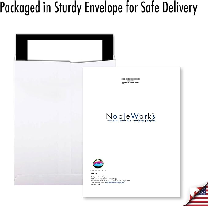NobleWorks Jumbo Funny Birthday Greeting Card 8.5 x 11 Inch with Envelope (1 Pack) Big, Jumbo Bday You B... J8672