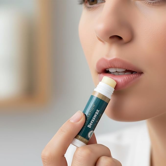 Organic Lip Balm Set, 8 Flavors - Moisturizing for Cracked & Dry Lips, For Men & Women
