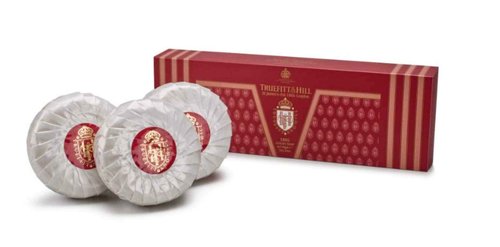 Truefitt & Hill Triple-Milled Luxury Bath & Body Soaps - 1805 - Long-Lasting Fragrance, Premium Rich Lather - 3 x 5.29 oz