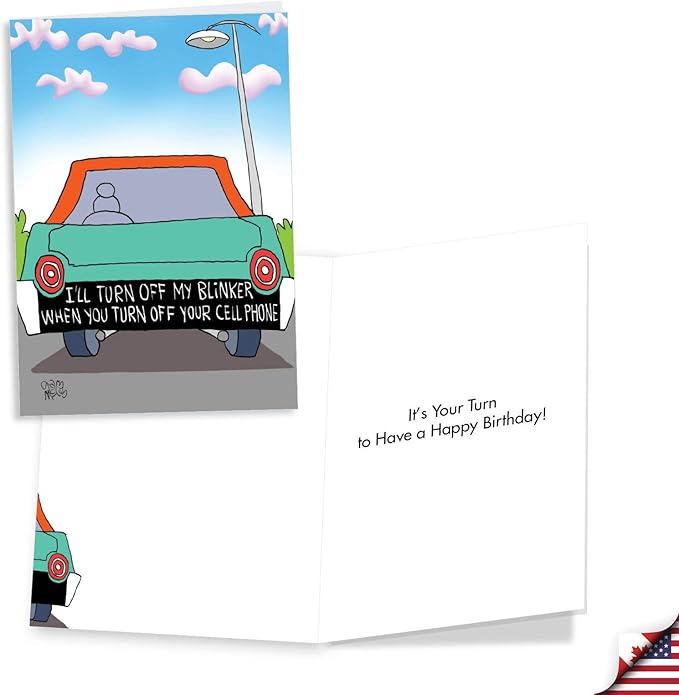 NobleWorks Assortment Pack of 3 Humorous Birthday Greeting Cards with Envelopes (3 Designs, 1 Each) Senior Life VC7957BDG-C1x3
