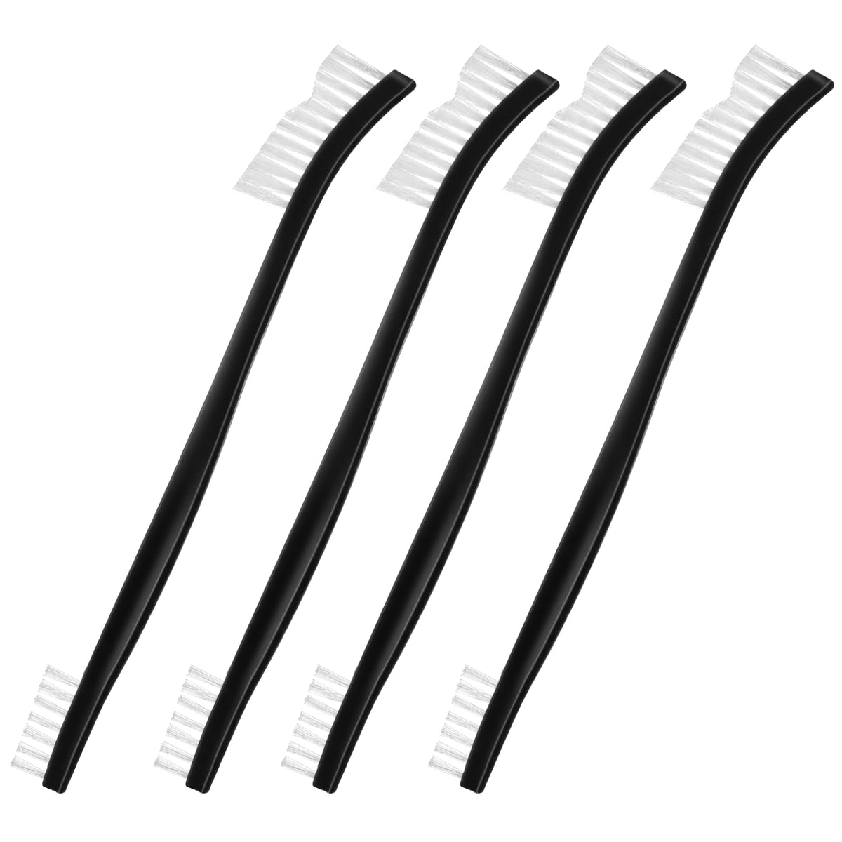 4 Pcs Small Cleaning Brushes, Nylon Bristles Small Detailing Crevice Brush, Mini Stiff Bristles Brushes for Detailed Cleaning of