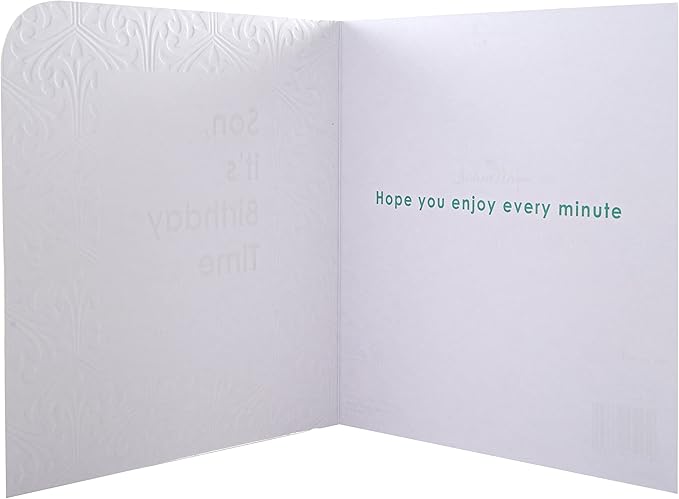 Hallmark Braille Birthday Card for Son - Contemporary Patterned Design