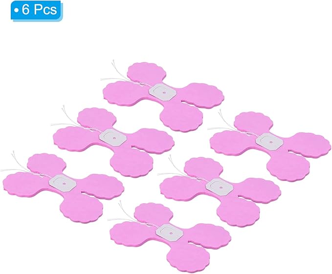 PATIKIL 9.8ft Four-Leaf Garland, 6 Pack Tissue Paper Hanging Flower Garland Reusable Streamers for Party Wedding Backdrop Decorations, Pink