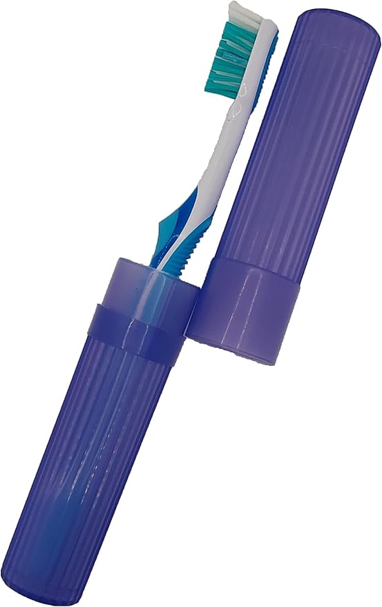 Toothbrush Holder (Purple) - Made in The USA. W/Ventilation Holes.