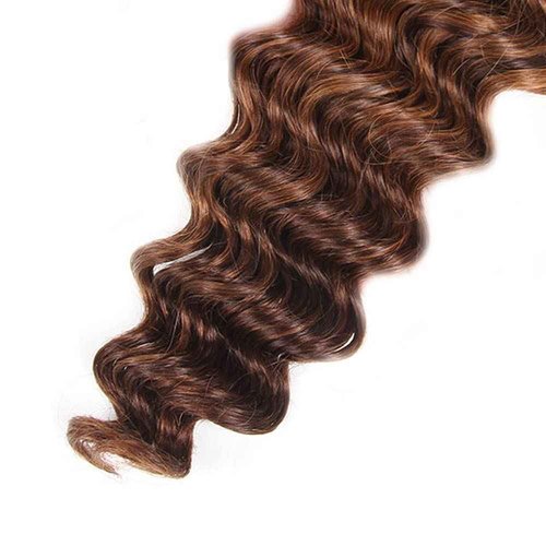 Habiliana Bundles Human Hair 20 22 24 Inch Deep Wave P4/30 Human Hair Bundles 11A Unprocessed Brazilian Virgin Quick Weave Hair Extensions for Black Women