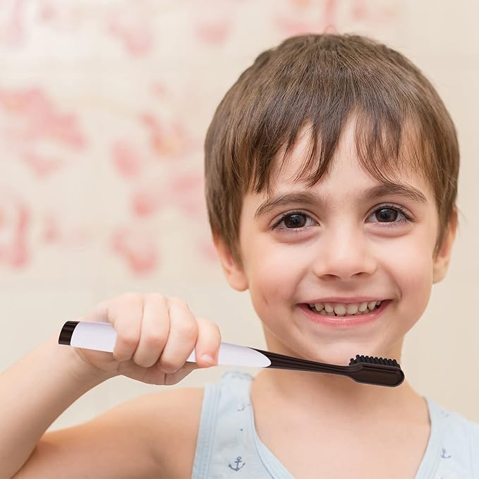 Soft Toothbrushes for Adults - Black Charcoal Toothbrush Ultra Soft for Sensitive Gums - Teeth Whitening Brush for Adults & Children [Extra Family Pack] Super Soft Tip Bristles