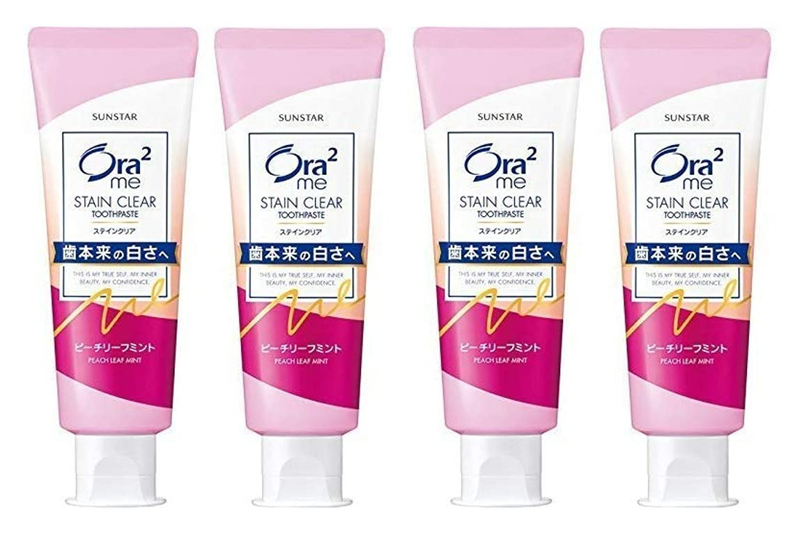 (Bulk Purchase) Aura Two Me Stain Clear Paste Peach Leaf Mint 130g (×4)