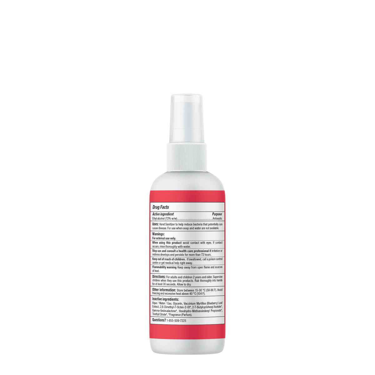 ATTITUDE Hand Sanitizer Spray for Kids & Adults, EWG Verified, Travel Size, Dermatologically Tested, Plant and Mineral Based, Vegan, Mango, 3.5 Fl Oz (Spray Bottle)