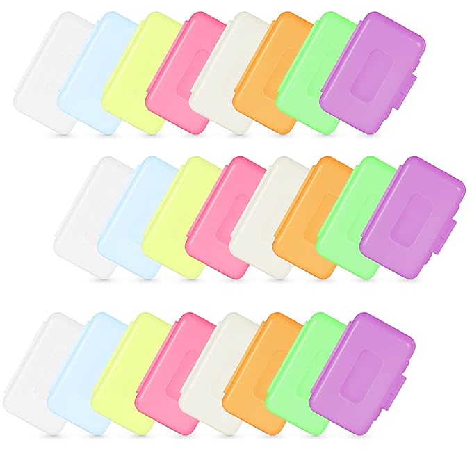 OBTANIM 24 Pack Colorful Braces Wax Dental Care Orthodontic Wax for Braces Wearer (10 Color)