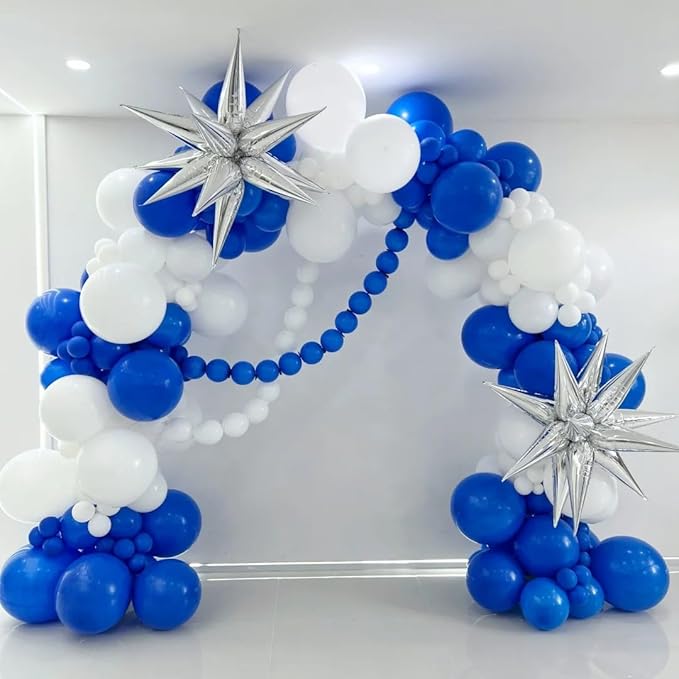 AZOWA 24 Inch Royal Blue Balloon 10 Large Latex Balloons for Party Wedding Birthday Baby Shower Decoration (Royal Blue, 10 Pcs)