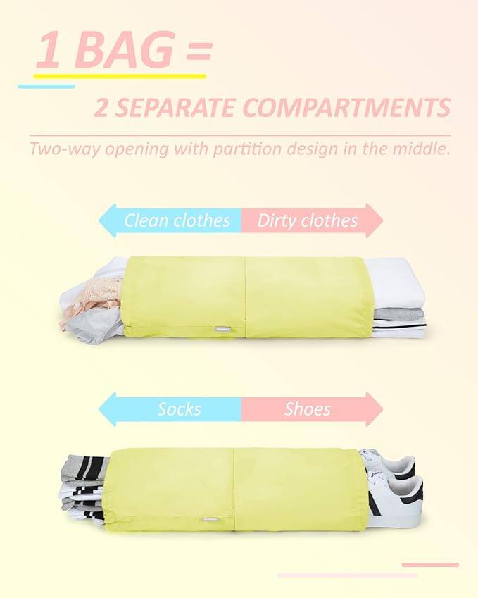 BAGSMART 6 Set /4 Set/2 Set Compression Packing Cubes for Travel, Lightweight Luggage Organizer Bags, Durable Space Saver Bags Travel Essentials