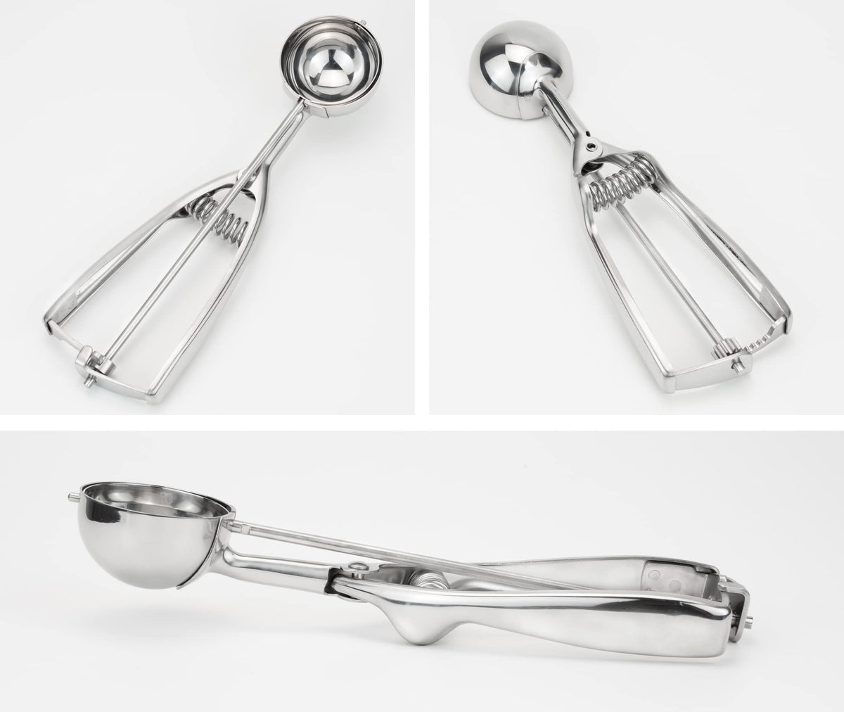 Solula 18/8 Stainless Steel Scoop, 2.3 Tablespoon Cupcake Muffin Batter Dispenser