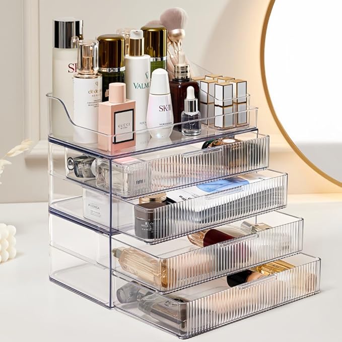Makeup Organizer Countertop Large Cosmetic Display Cases Cosmetic Organizer Skin care Organizer