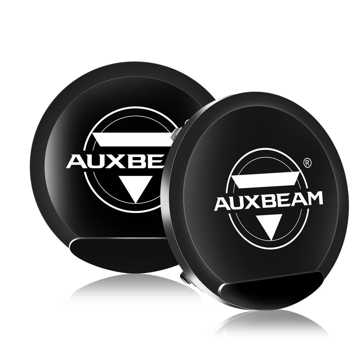 Auxbeam 9 Inch Black Protective Light Covers, Round Offroad Light Shield, Street Road Compliant, 9 Diameter Lens Cap, Snap-On De