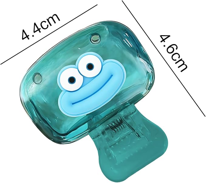 Upgrade Travel Toothbrush Head Covers Toothbrush Protector Cap Brush Pod Case Protective Portable Plastic Clip for Household Travel, Bathroom, School, Camping, Business (K, 2 Pack)