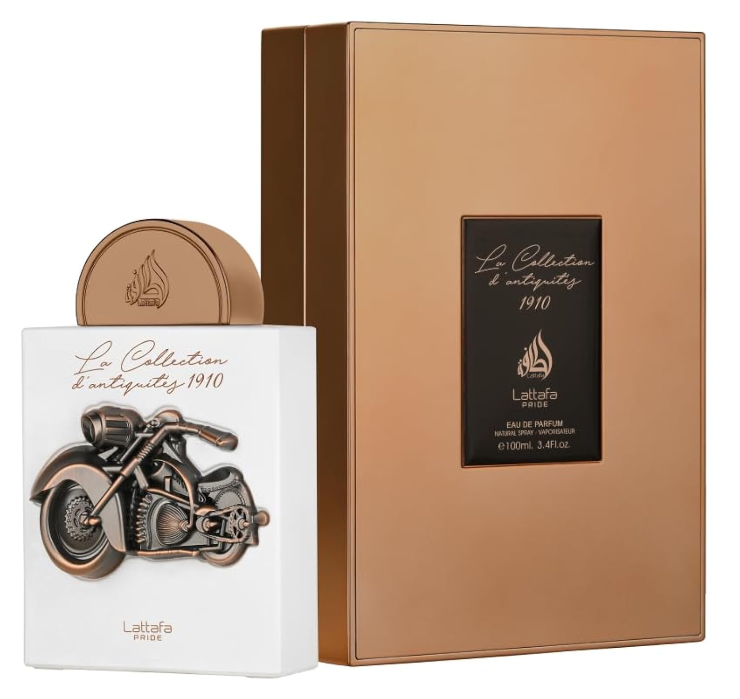 Lattafa Pride La Collection D'Antiquites - 1910 (Bike) Eau de Parfum Spray for Unisex, 3.4 Ounce