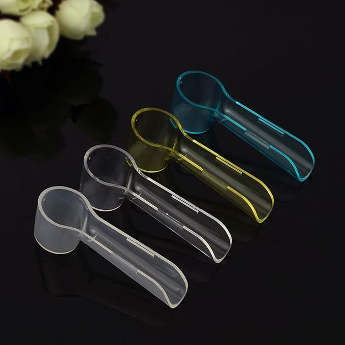 2 Pack Toothbrush Head Covers, Toothbrush Cover Caps Compatible with Oral B Electric Toothbrush Round Heads (Transparent)