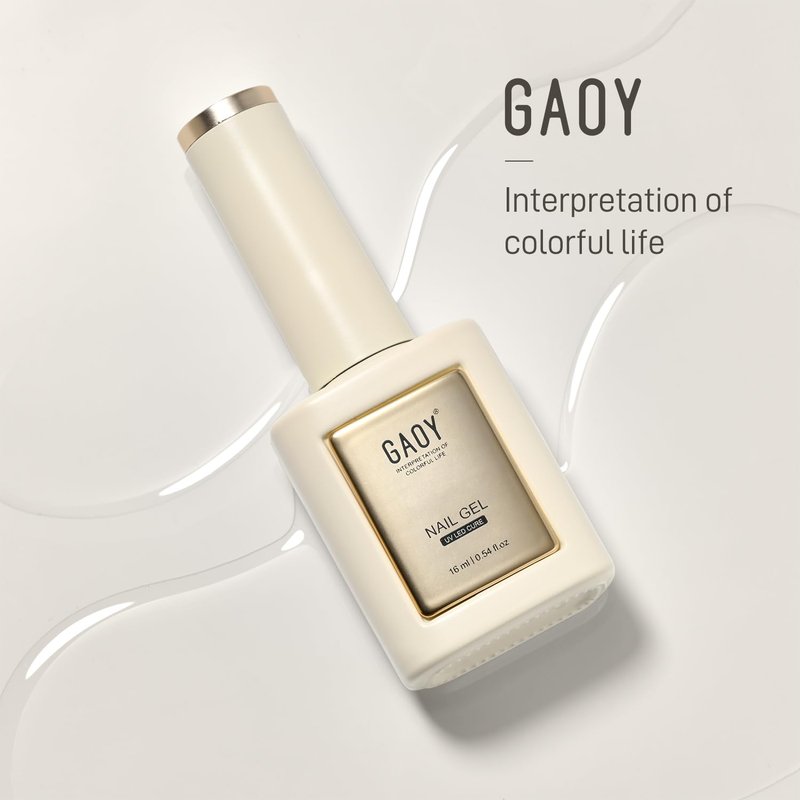 GAOY Glossy Gel Top Coat and Base Coat Set, 2 Pcs 16ml Glassy Top Coat and No Wipe Foundation Combination for UV Light Cure Gel Nail Polish