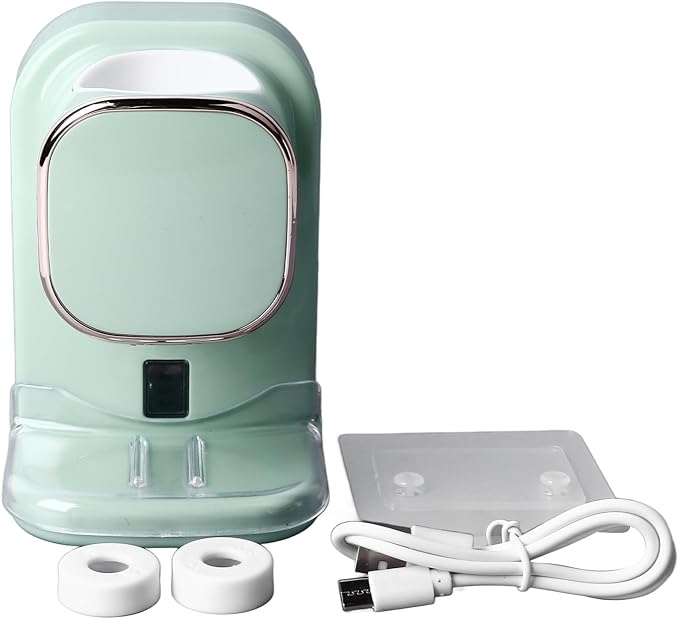 Electric Toothpaste Dispenser, Responsive Electric Toothpaste Squeezer Wall Mount with Sensor for Kids for Bathroom (Green)