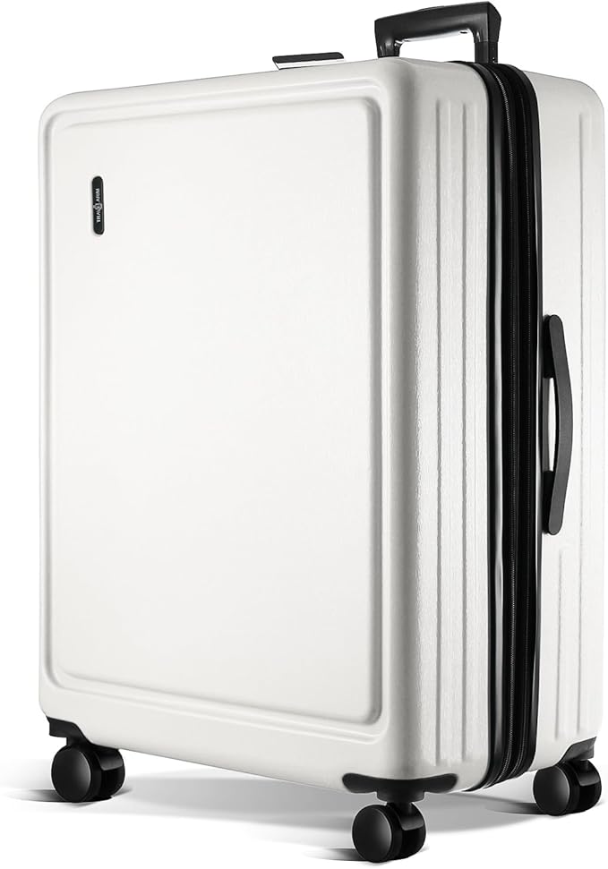 TRAVELARIM 28 Inch Luggage with Spinner Wheels, Hard Shell Suitcase with TSA Locks for Luggage, Travel Large Suitcase, Expandable Hard Shell Suitcases, White
